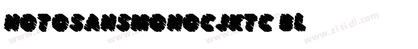 notosansmonoCJKtc bl字体转换